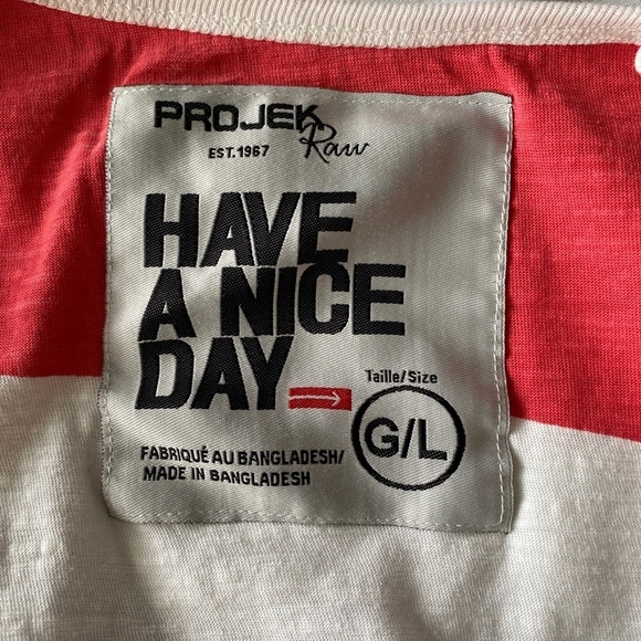 Projek Raw Men's Inside Out Red White Blue Beach Tank Top Size Large Surfer - Picture 2 of 13